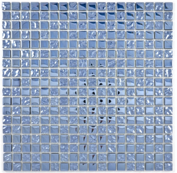Piastrella di mosaico a mano traslucida in vetro di platino Crystal EP vetro di platino BAGNO WC cucina MOS92-0327_m