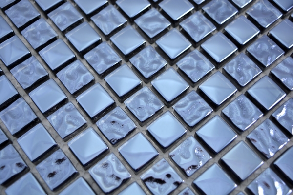 Piastrella di mosaico a mano traslucida in vetro di platino Crystal EP vetro di platino BAGNO WC cucina MOS92-0327_m