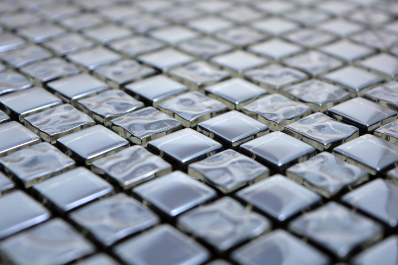 Piastrella di mosaico a mano traslucida in vetro di platino Crystal EP vetro di platino BAGNO WC cucina MOS92-0327_m