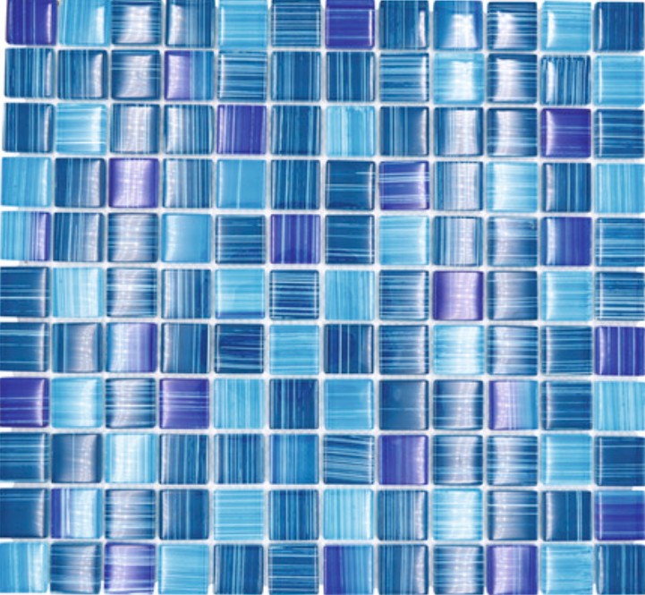 Piastrella di vetro a mosaico Style Ocean blue turquoise kitchen splashback MOS74-0409