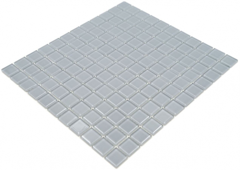 Piastrella di mosaico Mosaico di vetro grigio chiaro Mosaico di piscina Mosaico di piscina MOS60-0204