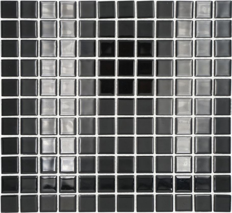 Piastrella di mosaico di vetro mosaico nero tappeto di mosaico piscina mosaico piscina MOS60-0304