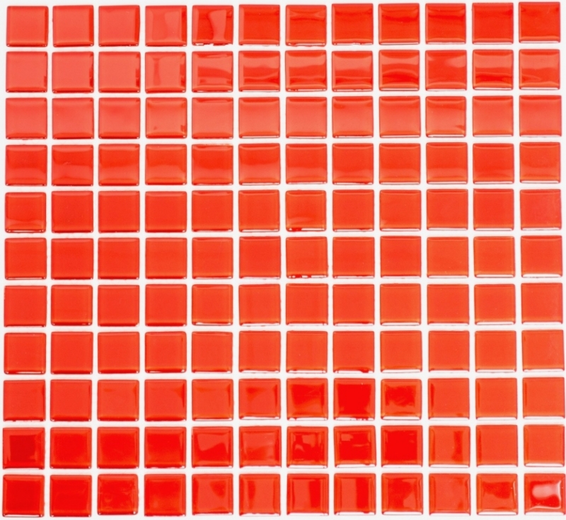 Piastrella di mosaico di vetro rosso BAGNO WC cucina PARETE tappetino di mosaico MOS60-0904