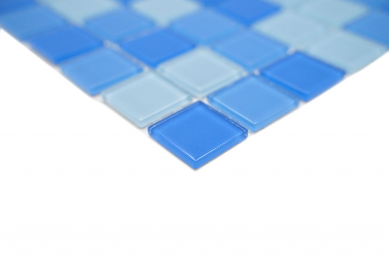 Tessere di mosaico in vetro mosaico azzurro medio blu piscina mosaico piscina MOS62-0404