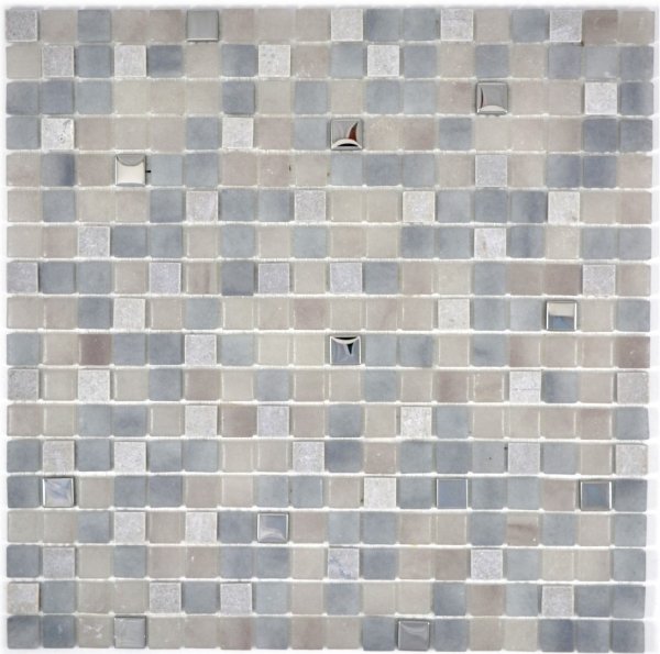 Mosaico di vetro piastrelle in pietra grigio crema GRIGIO BAGNO WC cucina MURO MOS91-0204