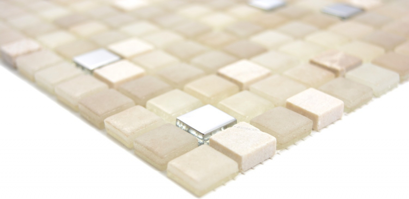 Piastrella di mosaico dipinta a mano pietra traslucida bianca SETA BAGNO WC CUCINA MURO MOS91-0214_m