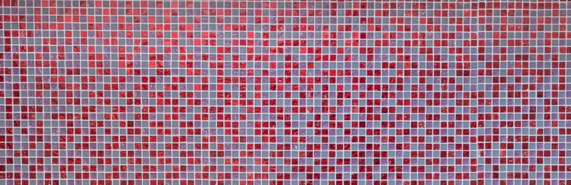 Piastrella di vetro a mosaico rosso rosa resina opaca smerigliata backsplash cucina - MOS92-0911