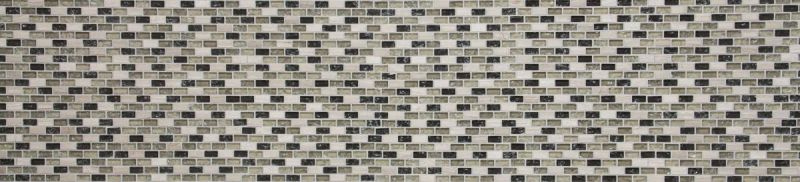 Piastrella di mosaico dipinta a mano Backsplash traslucido grigio-verde Mosaico in vetro mattone Pietra di cristallo grigio-verde MOS87-B1152_m