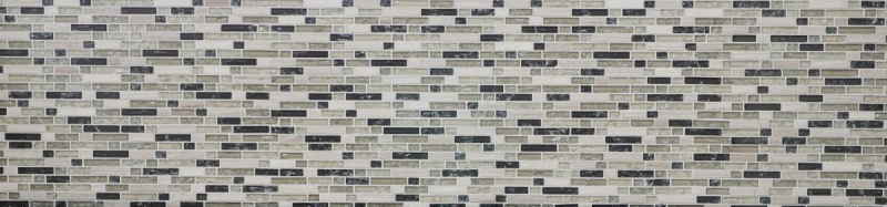 Piastrella di mosaico campionata a mano Rivestimento traslucido grigio-verde Mosaico di vetro composito Pietra di cristallo grigio-verde MOS87-V1352_m