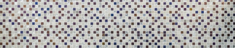 Piastrella di mosaico decorata a mano Backsplash di piastrelle Grigio traslucido Mosaico di vetro Design in pietra di cristallo Grigio quarzite MOS83-CR37_m