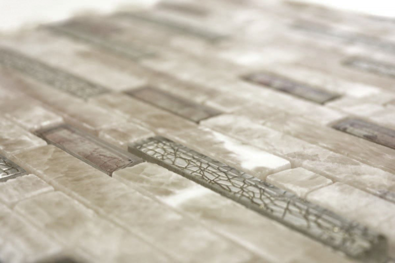 Piastrella di mosaico dipinta a mano Mosaico di vetro composito oro ambrato traslucido Pietra di cristallo Onyx Elegance oro MOS87-MV748_m