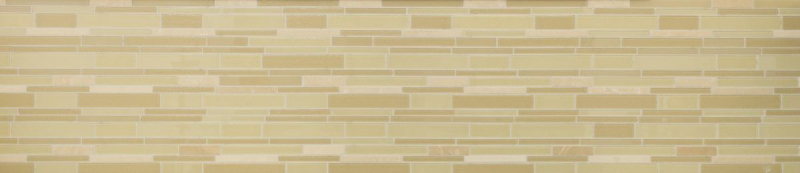 Piastrella di mosaico campione dipinta a mano Backsplash di piastrelle Beige traslucido Mosaico di vetro composito Pietra di cristallo beige MOS67-GV14_m