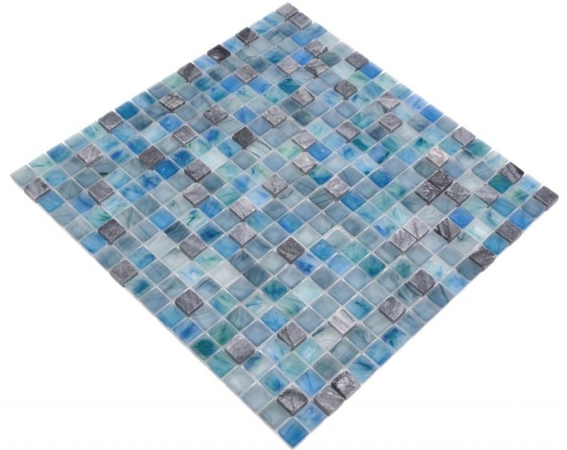 Pietra naturale vetro mosaico piastrelle verde blu grigio antracite smerigliato vetro piastrelle backsplash cucina parete WC - MOS92-XCR1501