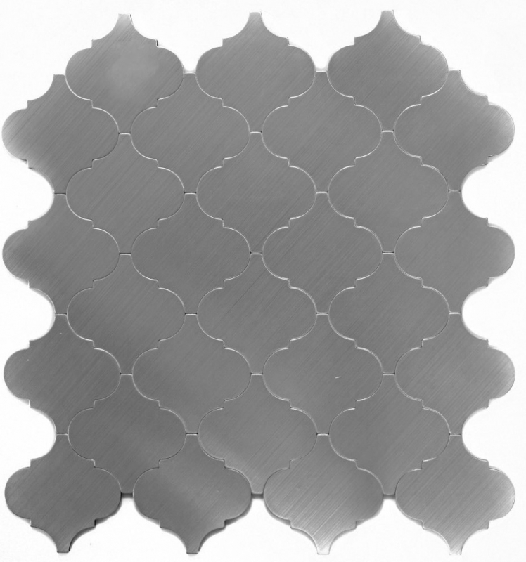 Mosaico a mano autoadesivo in alluminio argento metallo metallo fiorentino MOS200-22LAT_m