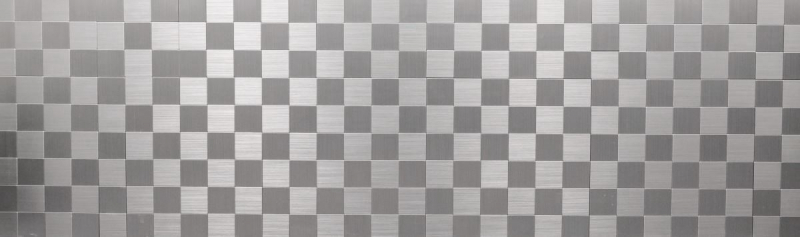 Campione a mano tessere di mosaico autoadesive alluminio argento metallo MOS200-4MM99_m