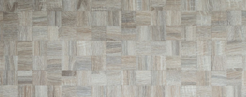 piastrella di mosaico autoadesiva ALU grigio chiaro metallo effetto legno MOS200-2222