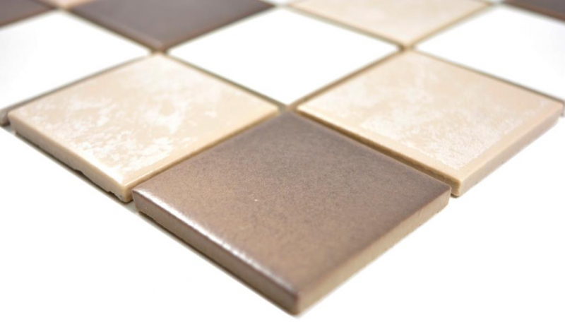 Mosaico bianco antico beige marrone piastrelle da parete cucina piastrelle backsplash MOS14-1213_f