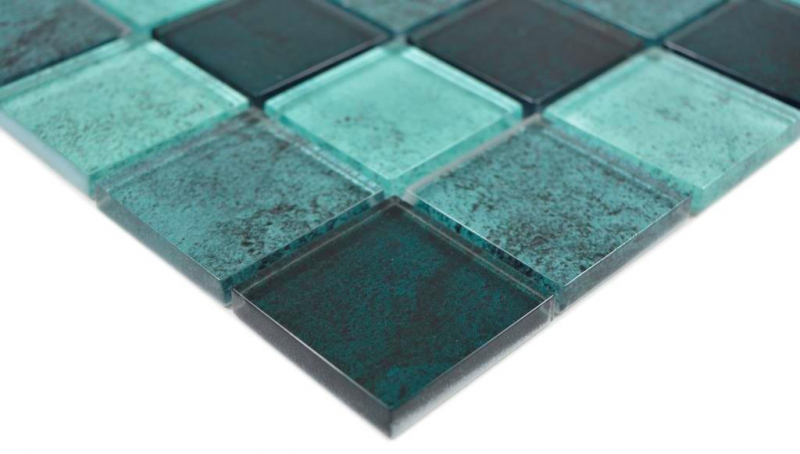 Mano modello trasparente cristallo vetro mosaico benzina muro piastrelle backsplash cucina doccia bagno MOS88-0018_m