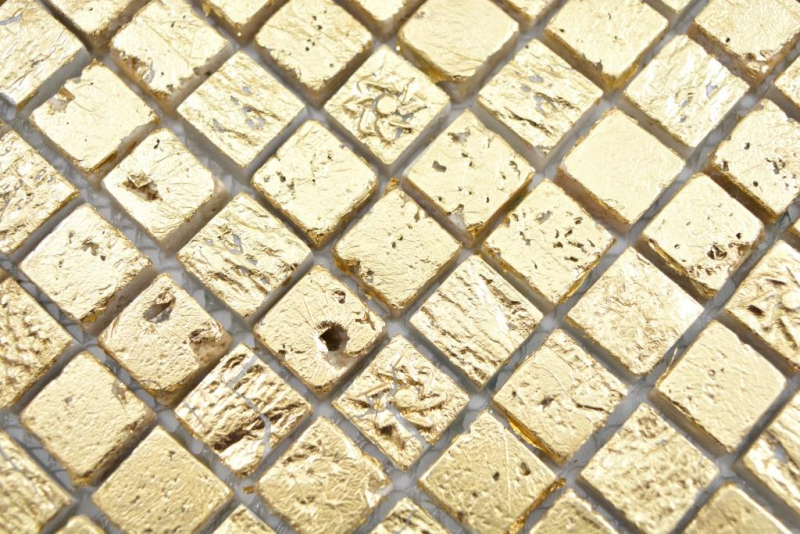 Mosaico pietra resina oro piastrelle parete backsplash cucina bagno MOS88-0707_f