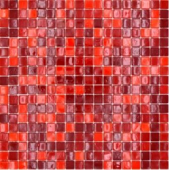 Mosaico di vetro piastrelle arancio rosso parete backsplash cucina splashback 58-0009