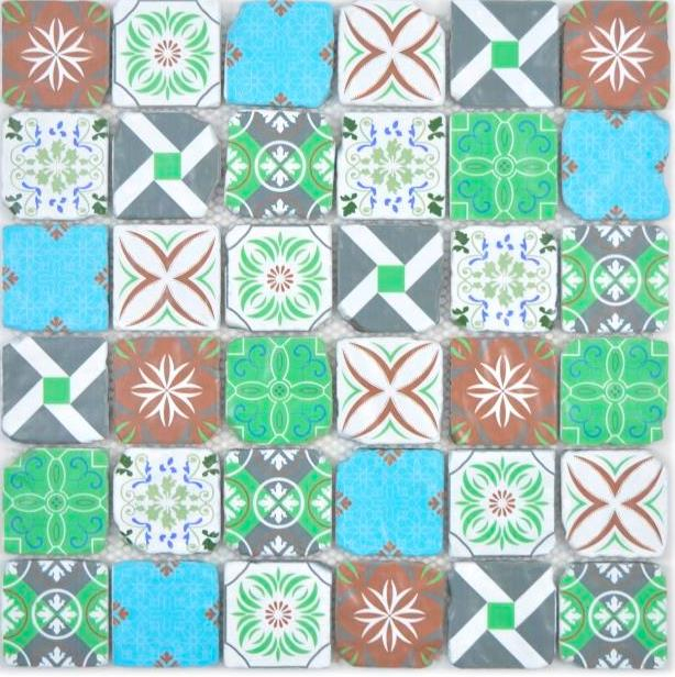 Mano modello trasparente vetro cristallo Mosaico Retro muro piastrelle Backsplash cucina bagno MOS160-0909_m