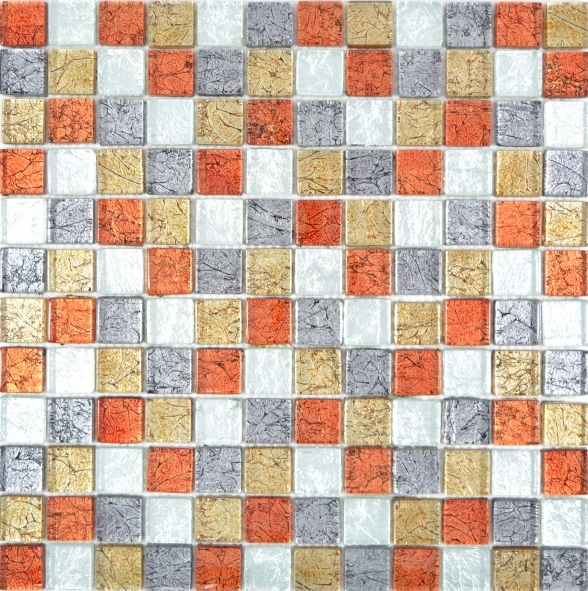 Trasparente cristallo vetro mosaico oro argento nero rosso struttura muro piastrelle backsplash cucina bagno MOS88-71739_f | 10 mosaico tappetini