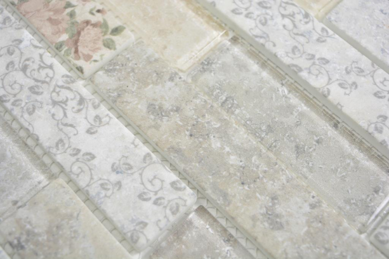 Dipinto a mano traslucido mosaico mattone composito ECO vetro mosaico rosa muro piastrelle backsplash cucina bagno MOS24-2095_m