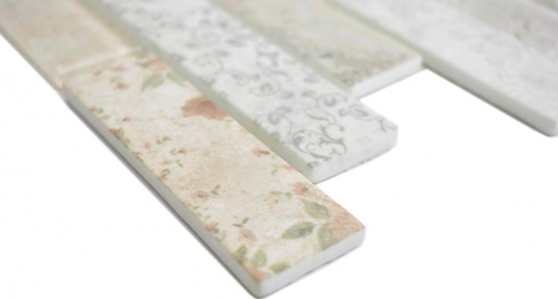 Dipinto a mano traslucido mosaico mattone composito ECO vetro mosaico rosa muro piastrelle backsplash cucina bagno MOS24-2095_m