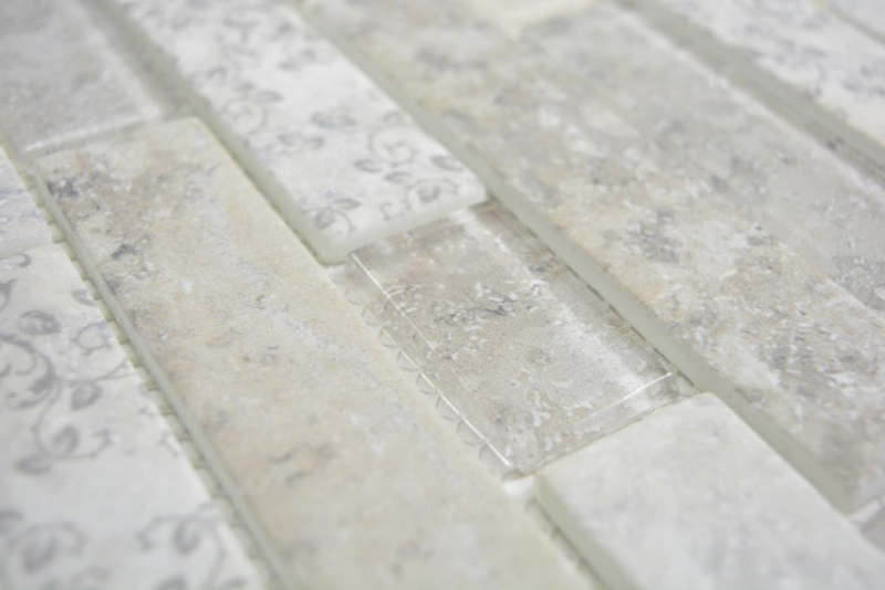 Dipinto a mano traslucido mosaico mattone composito ECO vetro mosaico rosa muro piastrelle backsplash cucina bagno MOS24-2095_m