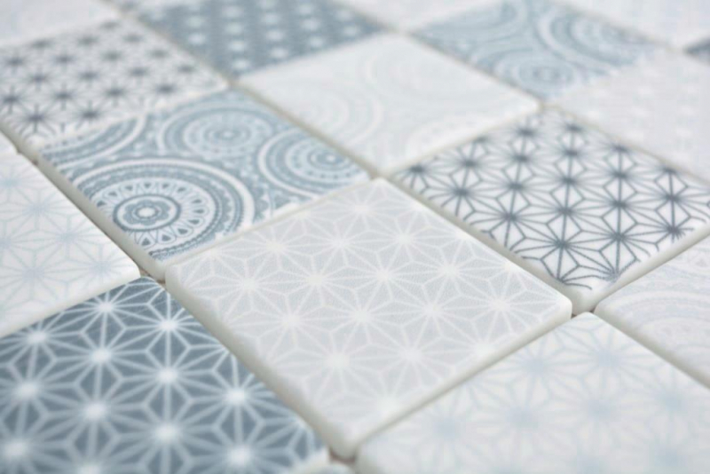 Campione a mano Mosaico in vetro ECO blu piastrella da parete cucina bagno piastrella di mosaico piastrella da parete cucina bagno MOS16-0104_m