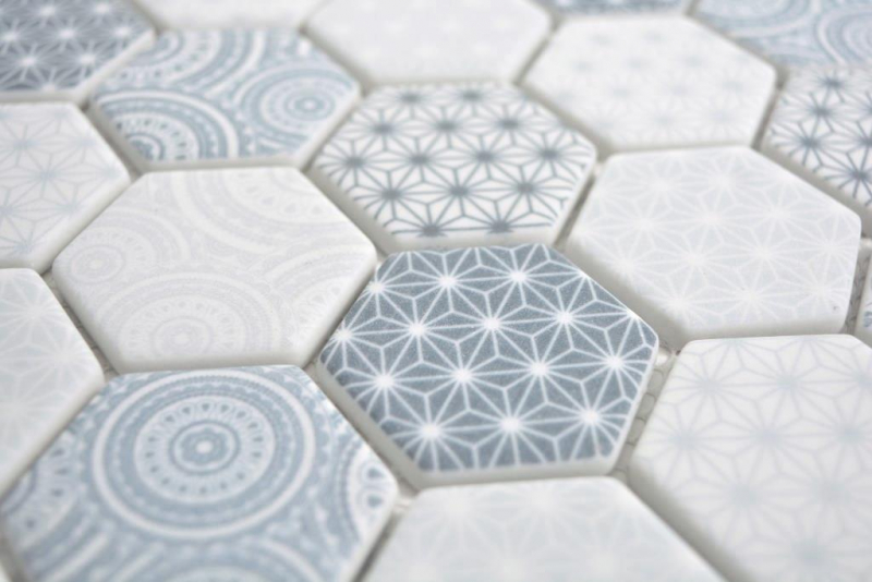 Mosaico di vetro Esagono ECO blu mosaico piastrelle muro backsplash cucina bagno_f | 10 mosaico tappetini
