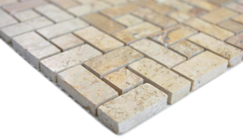Mosaico di marmo ruota pietra cioccolato lucido mosaico piastrelle muro backsplash cucina bagno MOS88-B13_f