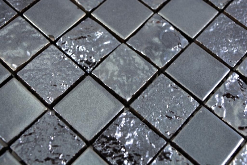 Piastrella di ceramica a mosaico esclusiva del Giappone grafite nero parete backsplash cucina bagno WC - MOS18-0303