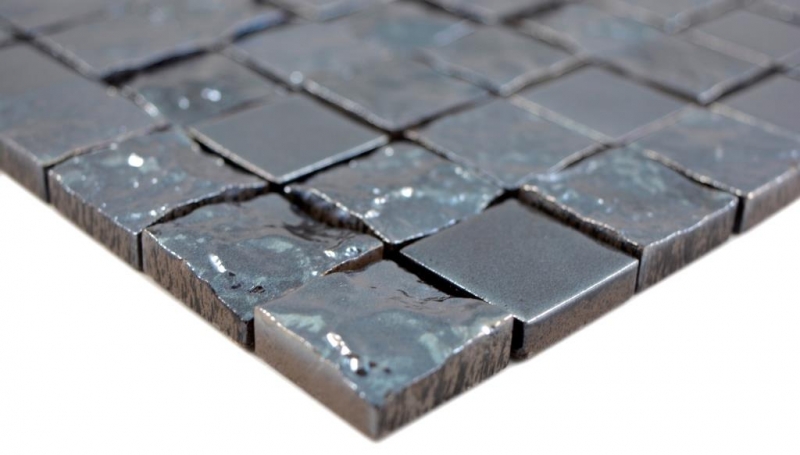 Piastrella di ceramica a mosaico esclusiva del Giappone grafite nero parete backsplash cucina bagno WC - MOS18-0303