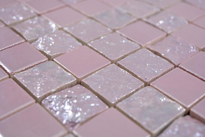 Mosaico ceramico dipinto a mano Baku rosa mosaico piastrelle muro piastrelle backsplash cucina bagno MOS18-1111_m