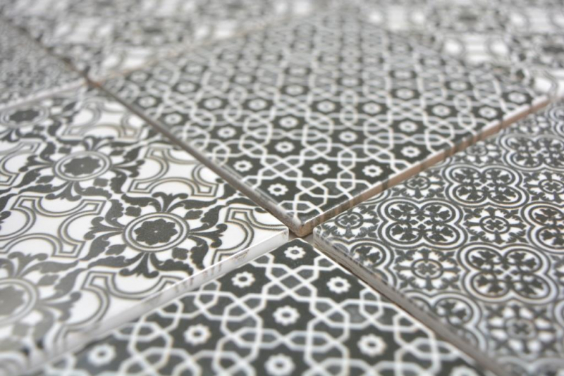 Mano modello ceramica mosaico nero mosaico piastrelle muro backsplash cucina bagno MOS22B-0303_m