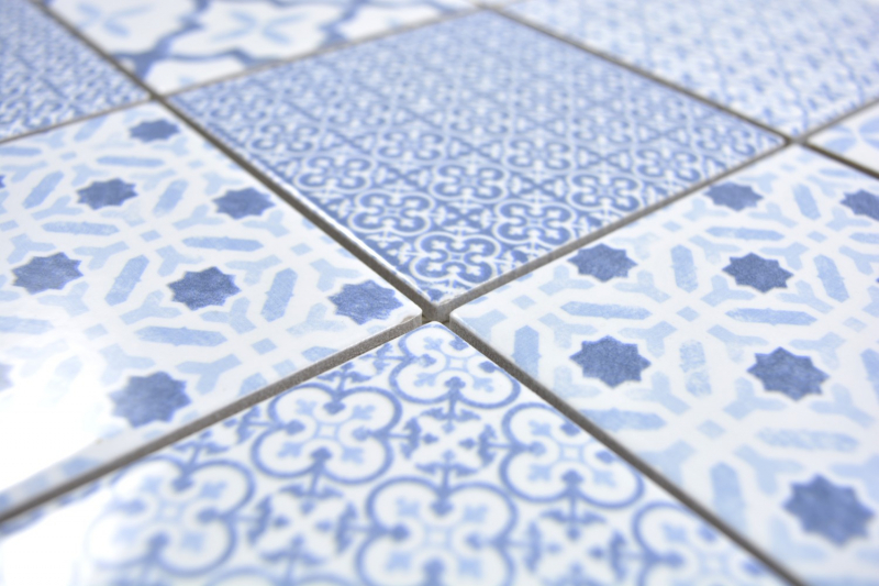Mosaico ceramico dipinto a mano Mosaico blu COOL piastrelle muro backsplash cucina bagno MOS22B-CB04_m