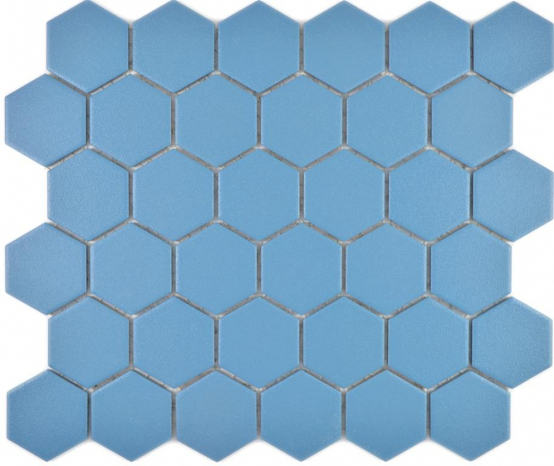 Mano modello mosaico ceramico esagono blu-verde R10B piatto doccia pavimento piastrelle mosaico piastrelle cucina bagno pavimento MOS11H-0451-R10_m
