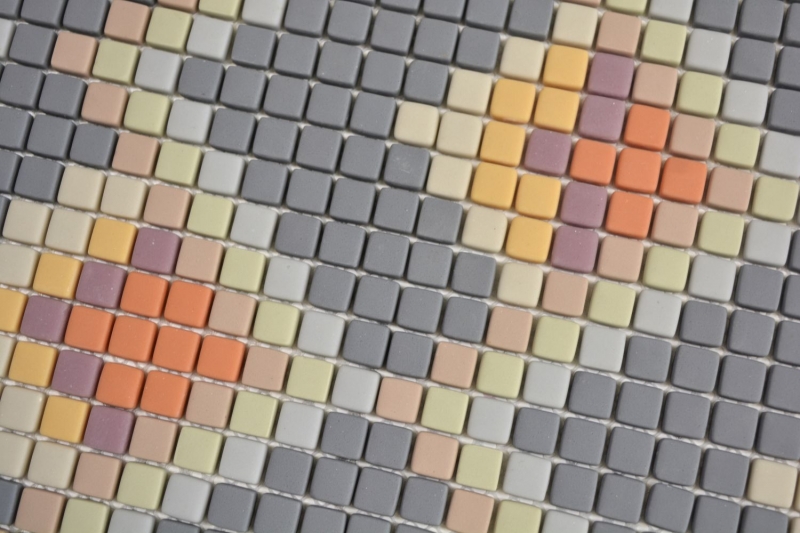 Mosaico di vetro decorativo grigio chiaro opaco parete piastrelle backsplash cucina bagno