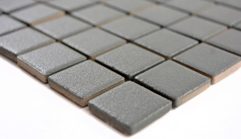 Piastrella di mosaico dipinta a mano pavimento SLIDING SLIDING SAFE Grigio ardesia opaco MOS18-0222-R10_m