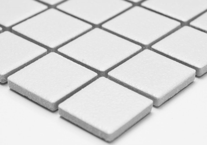 Piastrella di mosaico dipinta a mano SLIPPROOF PAVIMENTO MURALE BIANCO VECCHIO MOS18-0102-R10_m