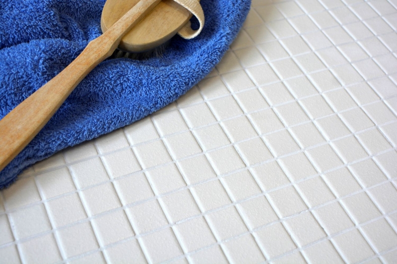 Mosaico ceramico Piastrelle di mosaico SLIPPROOF SLIPPROOF pavimento Piatto doccia OLD WHITE MOS18-0102-R10