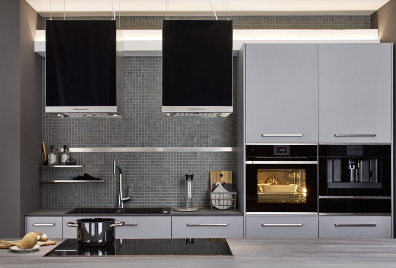 Piastrelle di ceramica a mosaico antiscivolo piatto doccia pietra grigio opaco - MOS18-0208-R10