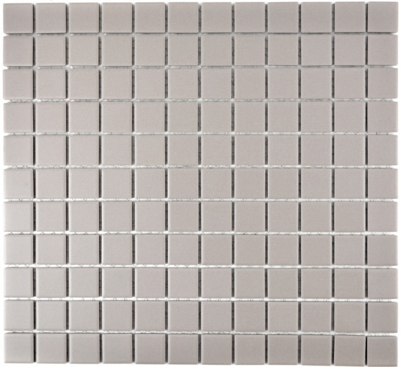 Mosaico dipinto a mano in ceramica LIGHT GREY SOAP GREY WALL FLOOR non smaltato MOS18-0204-R10_m