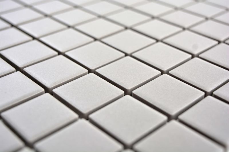 Mosaico dipinto a mano in ceramica LIGHT GREY SOAP GREY WALL FLOOR non smaltato MOS18-0204-R10_m