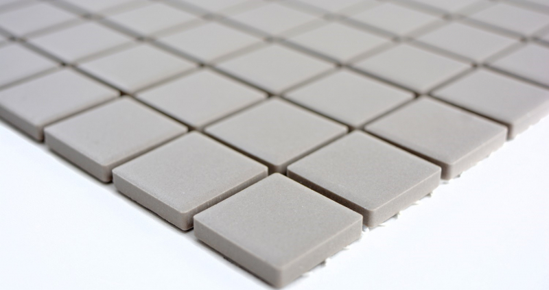 Mosaico dipinto a mano in ceramica LIGHT GREY SOAP GREY WALL FLOOR non smaltato MOS18-0204-R10_m