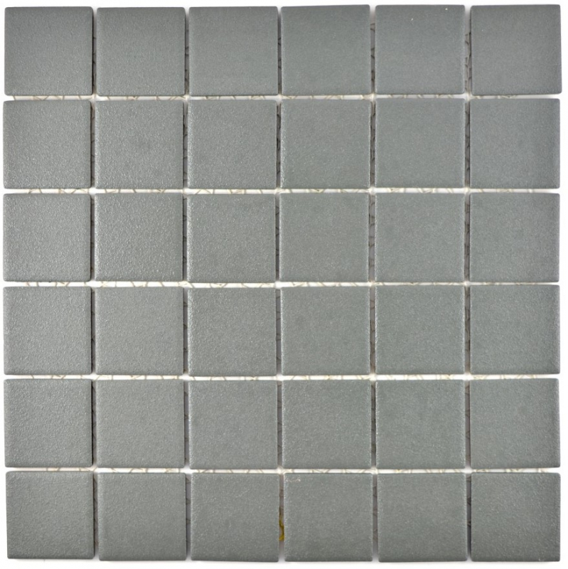 Mosaico dipinto a mano in ceramica grigio metallo SLIPPROOF MOS14-0222-R10_m