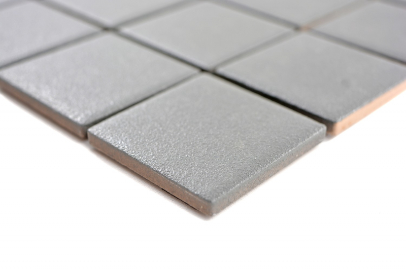 Mosaico dipinto a mano in ceramica grigio metallo SLIPPROOF MOS14-0222-R10_m