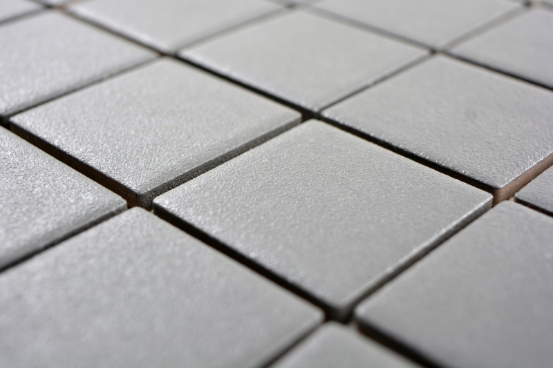 Mosaico dipinto a mano in ceramica grigio metallo SLIPPROOF MOS14-0222-R10_m