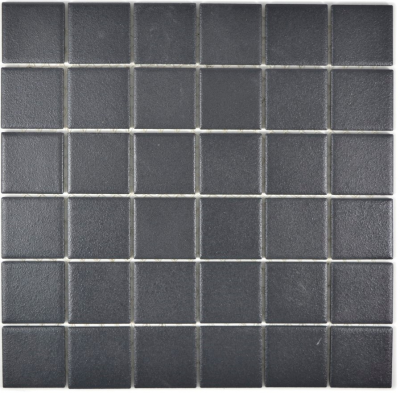Mosaico dipinto a mano in ceramica nero morbido SLIPPROOF SLIPPROOF MOS14-0311-R10_m